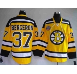 nhl jerseys boston bruins #37 bergeron yellow[winter classic]
