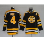 nhl  jerseys boston bruins #4 bobby orr black jersey