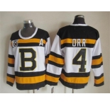 nhl jerseys boston bruins #4 bobby orr white [m&n 75th]