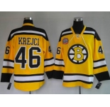 nhl  jerseys boston bruins #46 krejci yellow [winter classic]