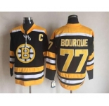 nhl jerseys boston bruins #77 bourque black[m&n][patch C]