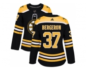 Women Adidas Boston Bruins #37 Patrice Bergeron Black Home Authentic Stitched NHL Jersey