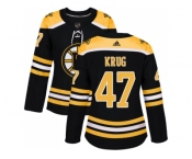 Women Adidas Boston Bruins #47 Torey Krug Black Home Authentic Stitched NHL Jersey