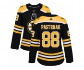 Women Adidas Boston Bruins #88 David Pastrnak Black Home Authentic Stitched NHL Jersey