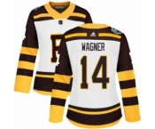 Women's Adidas Boston Bruins #14 Chris Wagner Authentic White 2019 Winter Classic NHL Jersey