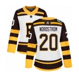 Women's Adidas Boston Bruins #20 Joakim Nordstrom Authentic White 2019 Winter Classic NHL Jersey