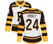 Women's Adidas Boston Bruins #24 Terry O'Reilly Authentic White 2019 Winter Classic NHL Jersey