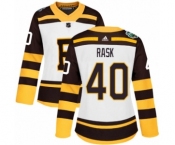 Women's Adidas Boston Bruins #40 Tuukka Rask Authentic White 2019 Winter Classic NHL Jersey