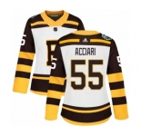 Women's Adidas Boston Bruins #55 Noel Acciari Authentic White 2019 Winter Classic NHL Jersey