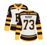Women's Adidas Boston Bruins #73 Charlie McAvoy Authentic White 2019 Winter Classic NHL Jersey
