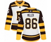 Women's Adidas Boston Bruins #86 Kevan Miller Authentic White 2019 Winter Classic NHL Jersey
