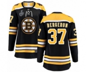 Women's Boston Bruins #37 Patrice Bergeron Authentic Black Home Fanatics Branded Breakaway 2019 Stanley Cup Final Bound Hockey Jersey