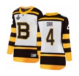 Women's Boston Bruins #4 Bobby Orr White Winter Classic Fanatics Branded Breakaway 2019 Stanley Cup Final Bound Hockey Jersey