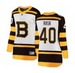 Women's Boston Bruins #40 Tuukka Rask White 2019 Winter Classic Fanatics Branded Breakaway NHL Jersey