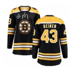 Women's Boston Bruins #43 Danton Heinen Authentic Black Home Fanatics Branded Breakaway 2019 Stanley Cup Final Bound Hockey Jersey