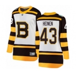 Women's Boston Bruins #43 Danton Heinen White 2019 Winter Classic Fanatics Branded Breakaway NHL Jersey