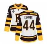 Women's Boston Bruins #44 Steven Kampfer Authentic White Winter Classic 2019 Stanley Cup Final Bound Hockey Jersey