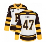 Women's Boston Bruins #47 Torey Krug Authentic White Winter Classic 2019 Stanley Cup Final Bound Hockey Jersey
