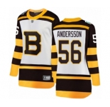 Women's Boston Bruins #56 Axel Andersson White 2019 Winter Classic Fanatics Branded Breakaway NHL Jersey