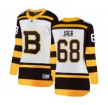 Women's Boston Bruins #68 Jaromir Jagr White 2019 Winter Classic Fanatics Branded Breakaway NHL Jersey