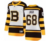 Women's Boston Bruins #68 Jaromir Jagr White 2019 Winter Classic Fanatics Branded Breakaway NHL Jersey
