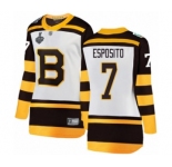 Women's Boston Bruins #7 Phil Esposito White Winter Classic Fanatics Branded Breakaway 2019 Stanley Cup Final Bound Hockey Jersey