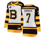 Women's Boston Bruins #7 Phil Esposito White Winter Classic Fanatics Branded Breakaway 2019 Stanley Cup Final Bound Hockey Jersey