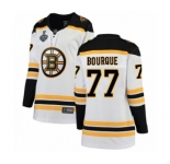 Women's Boston Bruins #77 Ray Bourque Authentic White Away Fanatics Branded Breakaway 2019 Stanley Cup Final Bound Hockey Jersey