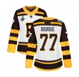 Women's Boston Bruins #77 Ray Bourque Authentic White Winter Classic 2019 Stanley Cup Final Bound Hockey Jersey