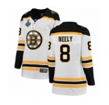 Women's Boston Bruins #8 Cam Neely Authentic White Away Fanatics Branded Breakaway 2019 Stanley Cup Final Bound Hockey Jersey