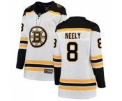 Women's Boston Bruins #8 Cam Neely Authentic White Away Fanatics Branded Breakaway Hockey Jersey