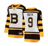 Women's Boston Bruins #9 Johnny Bucyk White 2019 Winter Classic Fanatics Branded Breakaway NHL Jersey