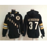 women nhl jerseys boston bruins #37 bergeron black[pullover hooded sweatshirt]