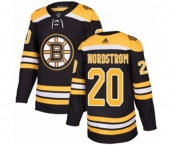Youth Adidas Boston Bruins #20 Joakim Nordstrom Authentic Black Home NHL Jersey