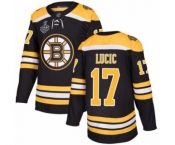 Youth Boston Bruins #17 Milan Lucic Authentic Black Home 2019 Stanley Cup Final Bound Hockey Jersey
