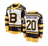 Youth Boston Bruins #20 Joakim Nordstrom White Winter Classic Fanatics Branded Breakaway 2019 Stanley Cup Final Bound Hockey Jersey
