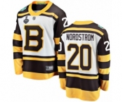 Youth Boston Bruins #20 Joakim Nordstrom White Winter Classic Fanatics Branded Breakaway 2019 Stanley Cup Final Bound Hockey Jersey