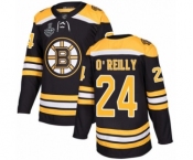Youth Boston Bruins #24 Terry O'Reilly Authentic Black Home 2019 Stanley Cup Final Bound Hockey Jersey