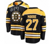 Youth Boston Bruins #27 John Moore Authentic Black Home Fanatics Branded Breakaway 2019 Stanley Cup Final Bound Hockey Jersey