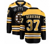 Youth Boston Bruins #37 Patrice Bergeron Authentic Black Home Fanatics Branded Breakaway 2019 Stanley Cup Final Bound Hockey Jersey
