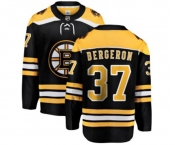 Youth Boston Bruins #37 Patrice Bergeron Authentic Black Home Fanatics Branded Breakaway NHL Jersey
