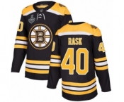 Youth Boston Bruins #40 Tuukka Rask Authentic Black Home 2019 Stanley Cup Final Bound Hockey Jersey