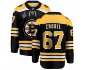 Youth Boston Bruins #67 Jakub Zboril Authentic Black Home Fanatics Branded Breakaway 2019 Stanley Cup Final Bound Hockey Jersey
