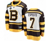 Youth Boston Bruins #7 Phil Esposito White Winter Classic Fanatics Branded Breakaway 2019 Stanley Cup Final Bound Hockey Jersey