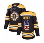 Youth Boston Bruins #8 Cam Neely Authentic Black USA Flag Fashion 2019 Stanley Cup Final Bound Hockey Jersey