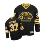 Youth Reebok Boston Bruins #37 Patrice Bergeron Authentic Black Third NHL Jersey