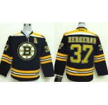 youth nhl boston bruins #37 bergeron black[patch A]