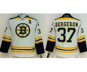 youth nhl boston bruins #37 bergeron white[patch A]