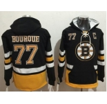 Boston Bruins #77 Ray Bourque Black Name & Number Pullover NHL Hoodie