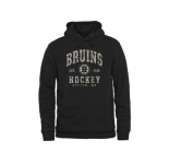 Men's Boston Bruins Black Camo Stack Pullover Hoodie